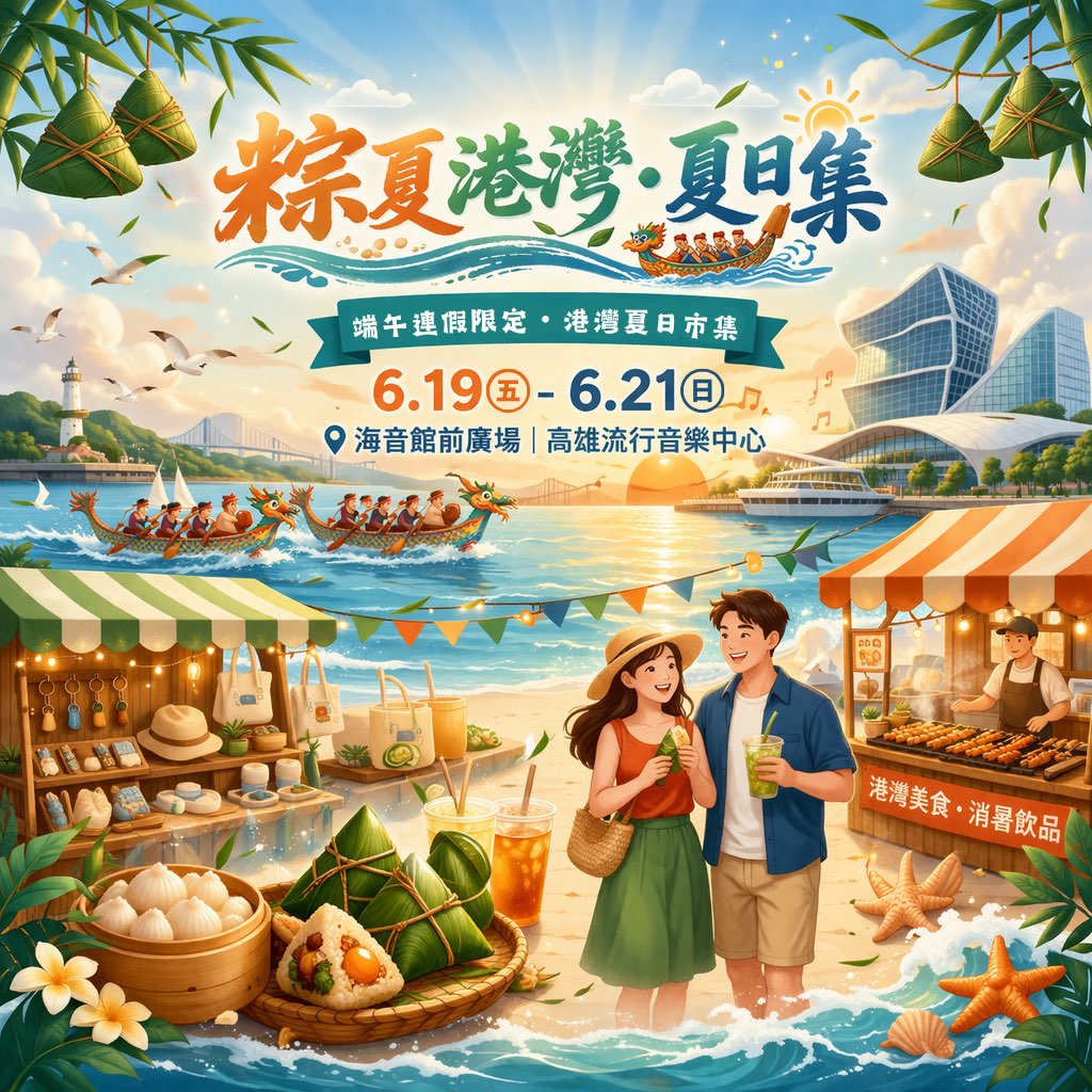 2026年高雄6月活動懶人包 – 市集/節慶/文化/觀光/運動/親子/展覽/動漫/端午節