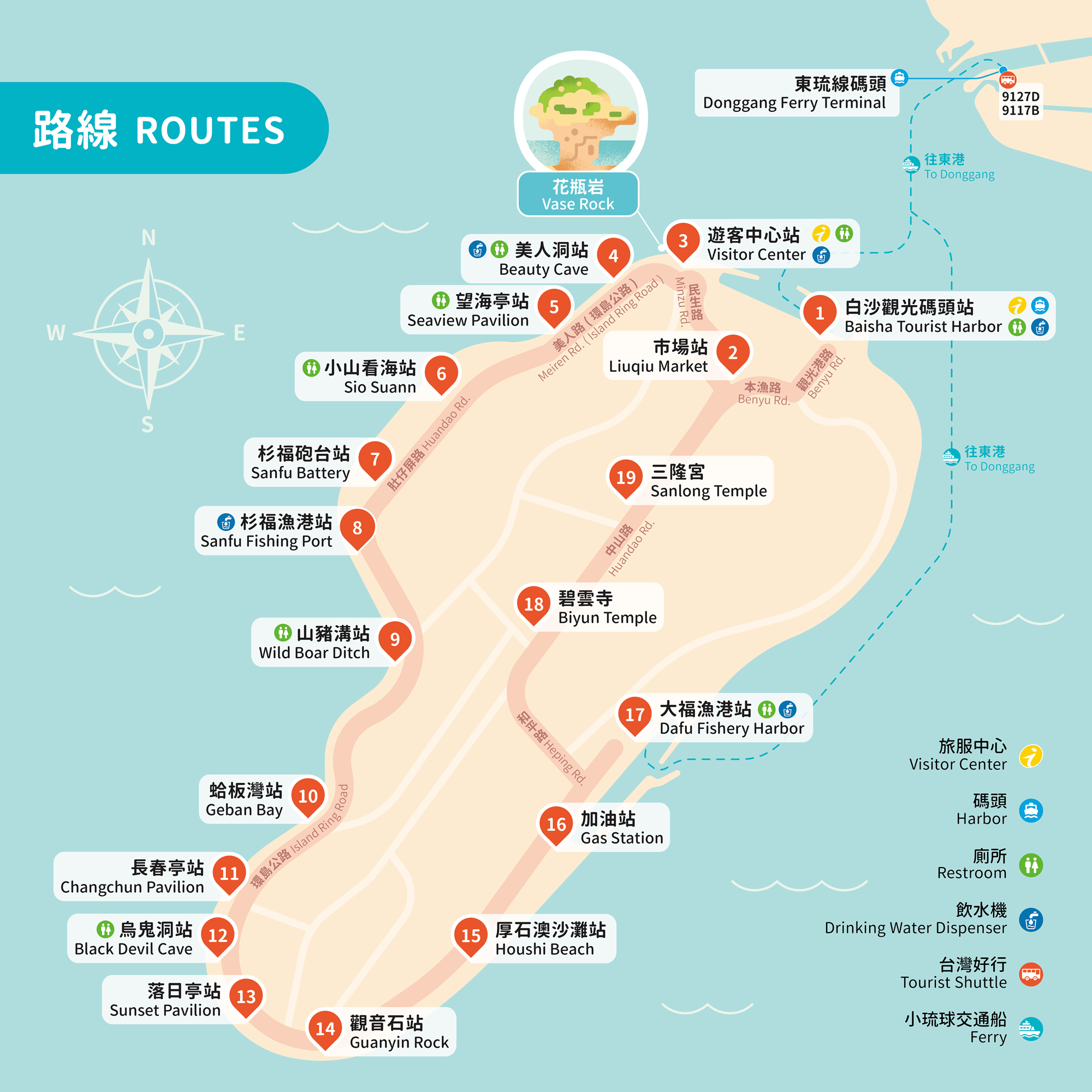 [屏東 小琉球] 台灣好行 小琉球環島一日遊 只要百元就能無限搭乘 帶你吃喝玩樂 大鵬灣國家風景區管理處